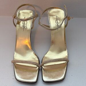 Glamour Gold Strappy Heels